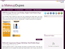 Tablet Screenshot of makeupdupes.com